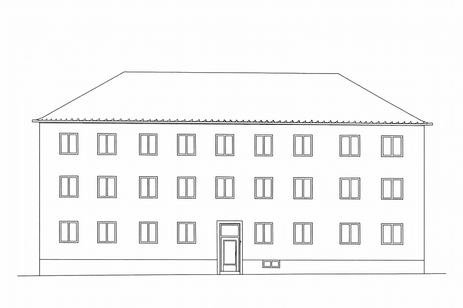 Fasadritning Schlytersvägen 64